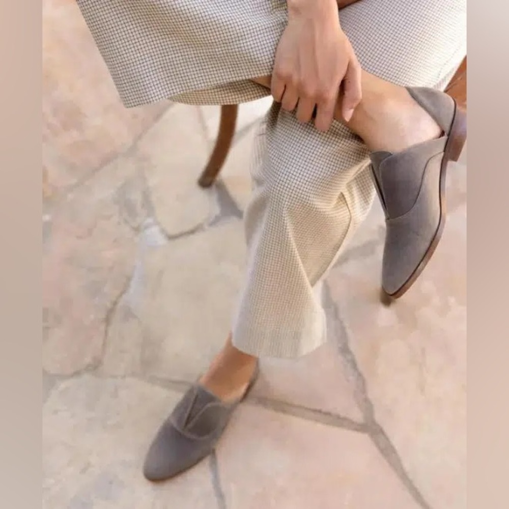 Nisolo x Anthropologie gray oxfords EUC‎ in box